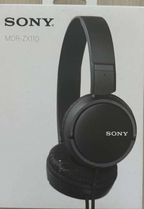Наушники: SONY MDR-ZX110 Black.Нові. Харків - фото 1