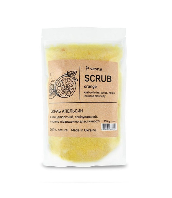 Регенеруючий скраб для тіла Апельсин Vesna 300 г Київ - фото 1