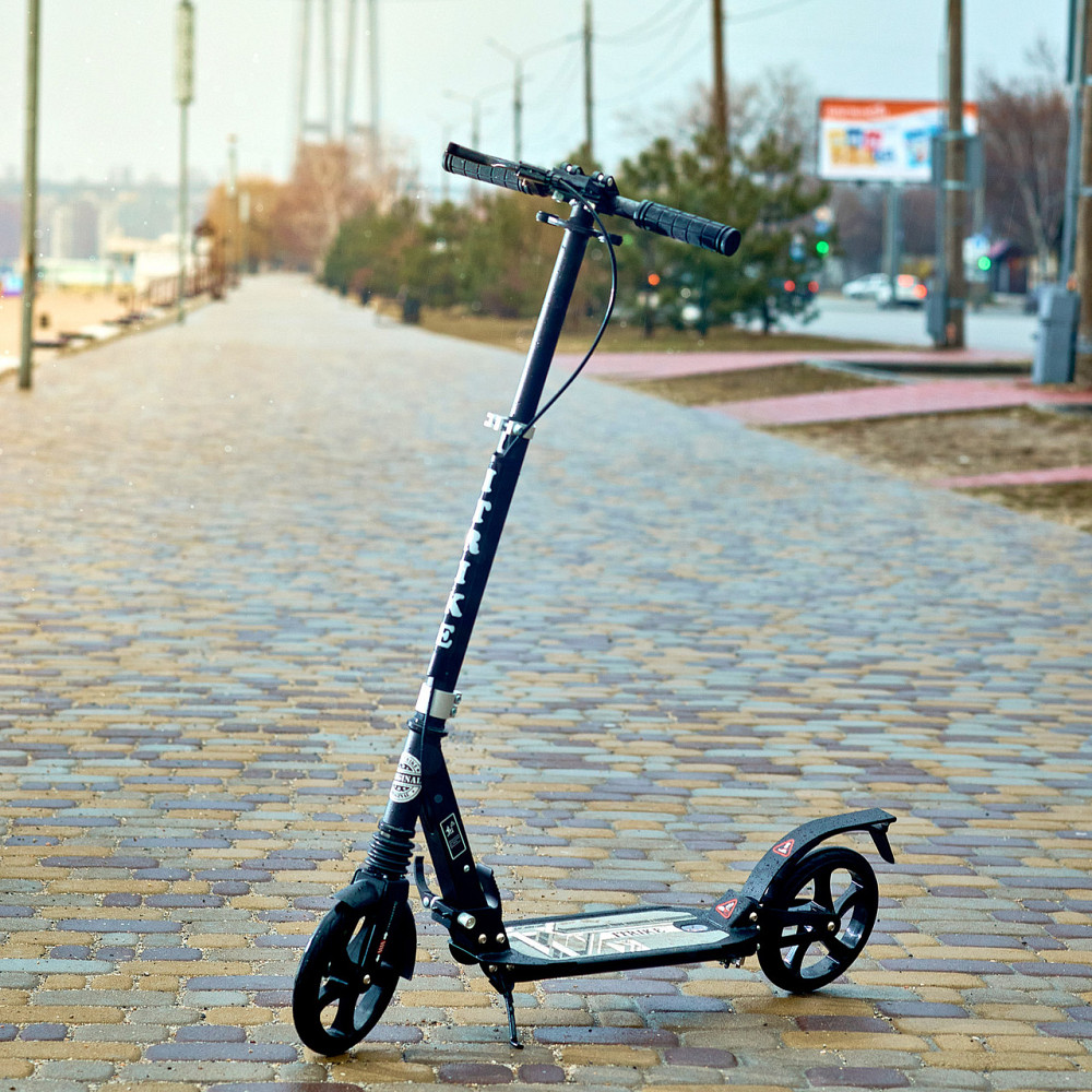 Самокат детский складной с ручным тормозом, с подножкой  SPORT KIDS 2598 Черный Каменец-Подольский - изображение 1