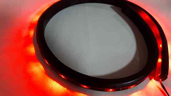 Подсветка гибкая 2062R 24LEDх60см красн/резинов.основа Винница