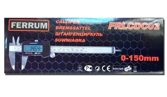 Штангенциркуль цифровий FERRUM 150 мм – електронний, точність 0,02 мм Львів