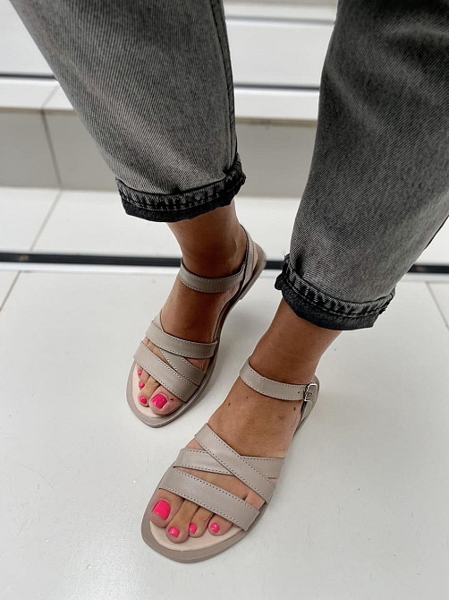 Rosta Босоніжки жіночі ROSTA 1044 бежеві (літо, шкіра натуральна) (5144) Коломия - фото 9