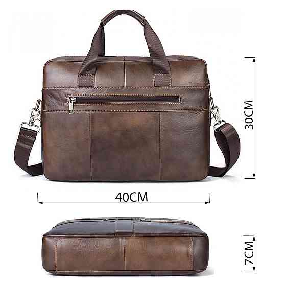 Сумка мужская Vintage 14626 кожаная Коричневая Киев