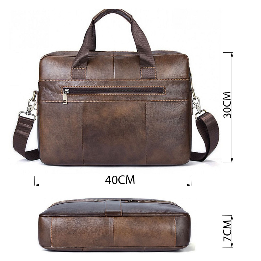 Сумка мужская Vintage 14626 кожаная Коричневая Киев - изображение 3