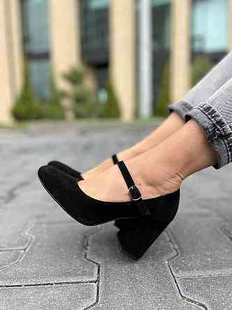 Nivelle Туфлі жіночі NIVELLE чорні натуральна замша каблук 8 см (1765/8029-8052) Коломия