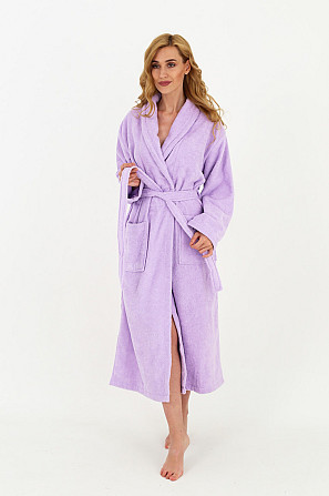 Халат банный Ideal Textile махровий ліловий (56860498) Чернівці - фото 8