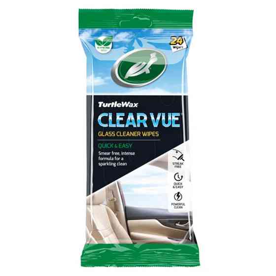 Серветка волога Turtle Wax Clearvue Glass Cleaner для скляних та дзеркальних поверхонь 24 шт Львів