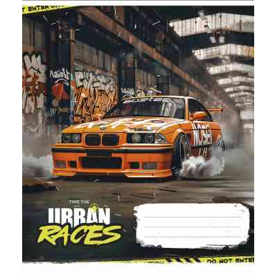 Тетрадь Школярик Time the urban races 48 листов линия (048-3439L) Винница