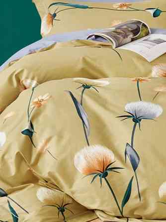 Ecotton Комплект постільної білизни Ecotton полуторний 150х215 см Кульбаби гірчичний 21211 Коломия