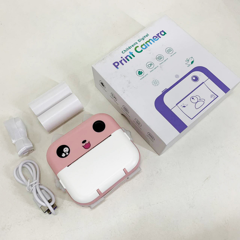 Творчий міні-принтер для дітей, Дитяча фотокамера моментального друку, Іграшковий дитячий фотоапарат YT-43 Львів - фото 9