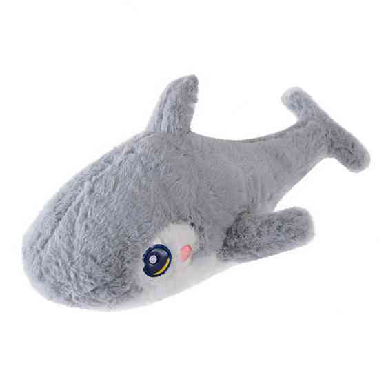 Дитяча м'яка іграшка "Акула" K15248(Grey) сірий, розмір 45 см Вінниця