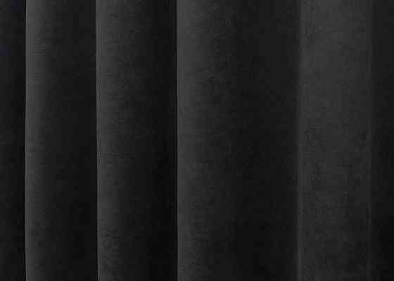 Шторная ткань микровелюр Petek YL цвет черный 2017ш Киев