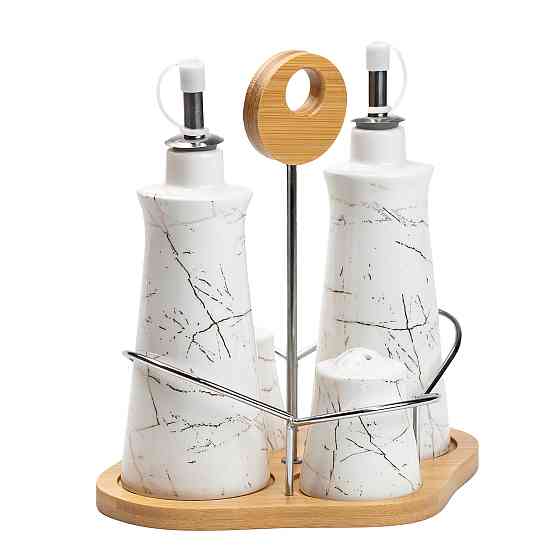 Набір для спецій 4 предмети на бамбуковій підставці HP1219 Коломия