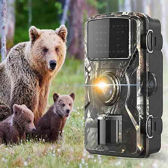 Фотоловушка с датчиком движения 16Мп, DL-001 + Подарок Карта памяти 32GB / Боди камера / Охотничья камера Киев