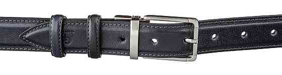 Ремень брючный двусторонний мужской Синий и Черный (GRANDE PELLE) Киев