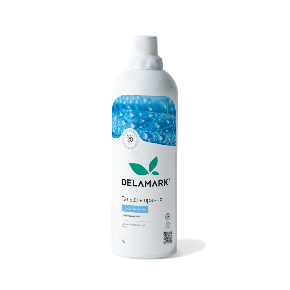 Гель для стирки White DeLaMark 1 л Киев - изображение 1
