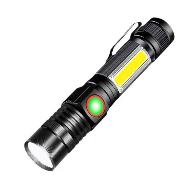 Ліхтар ручний BL-502-T6 COB zoom + магніт + microUSB +18650 (4 режими) Вінниця - фото 1