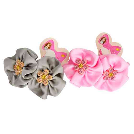 Детская резинка для волос с цветочками 0108-332, 10 пар Винница