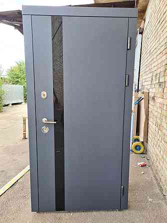 Форт-М Дверь уличная 3х контурная! Модель Трио-Лофт, цвет Графит Киев