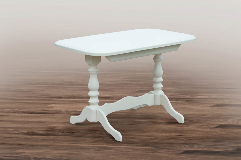 Стіл обідній Аврора ( 1020+330 )/680 білий Київ - фото 1