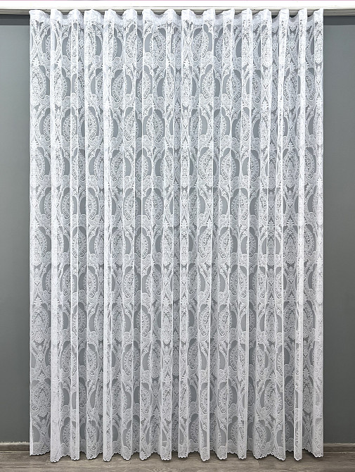 Тюль VR-Textil 1968т Жакард Білий 400х270 см (42-1004) Київ - фото 2
