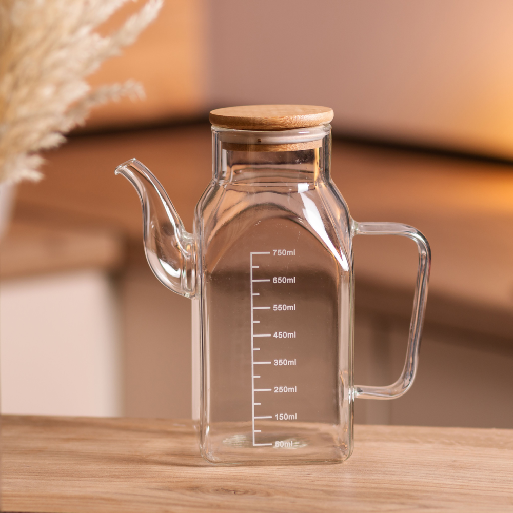 Банка для олії та оцту з бамбуковою кришкою 750 мл Київ - фото 6