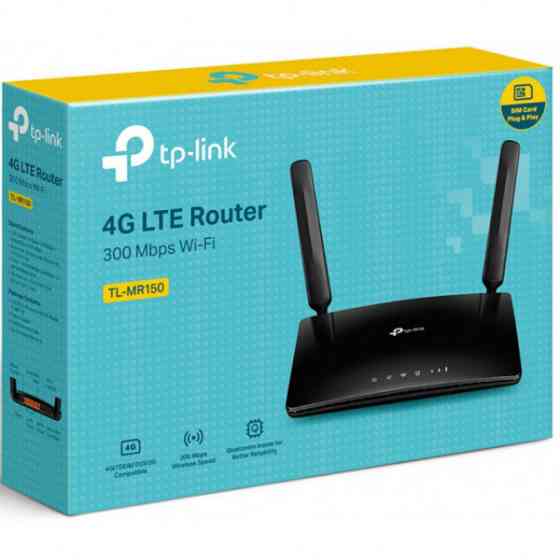 Маршрутизатор TP-Link TL-MR150 N300 4G LTE 3xFE LAN 1xFE WAN 1xSim Card Slot (TL-MR150) Київ