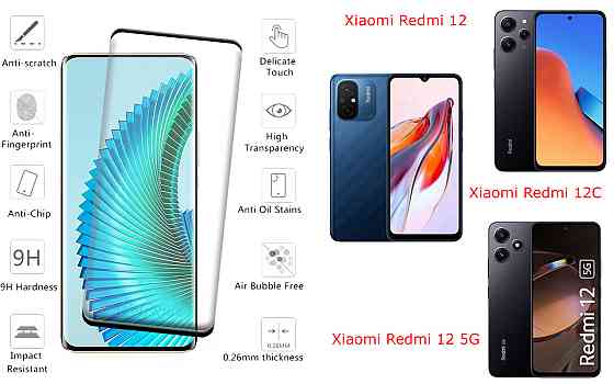 Защитное стекло HyperGlass Pro для Xiaomi Redmi 12, 12C, 12 5G – максимальная чувствительность и защита Киев