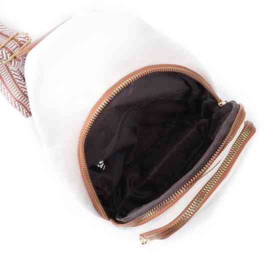 Стильна сумка жіноча з однією лямкою через плече з екошкіри Білий (Vintage) Київ