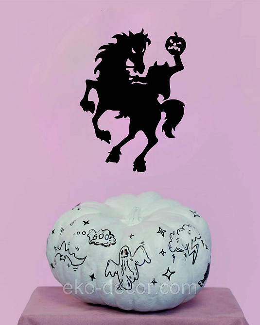 Декоративне настінне Панно «Всадник без голови», Декор на стіну 70*51 см, Чорний Київ - фото 5