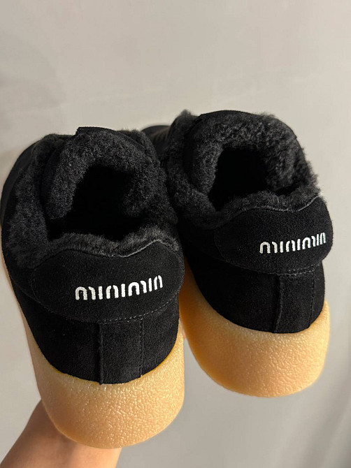 Кеды женские Hengji 633-1 утепленные замшевые на меху черные, 40, 25 см Киев - изображение 13