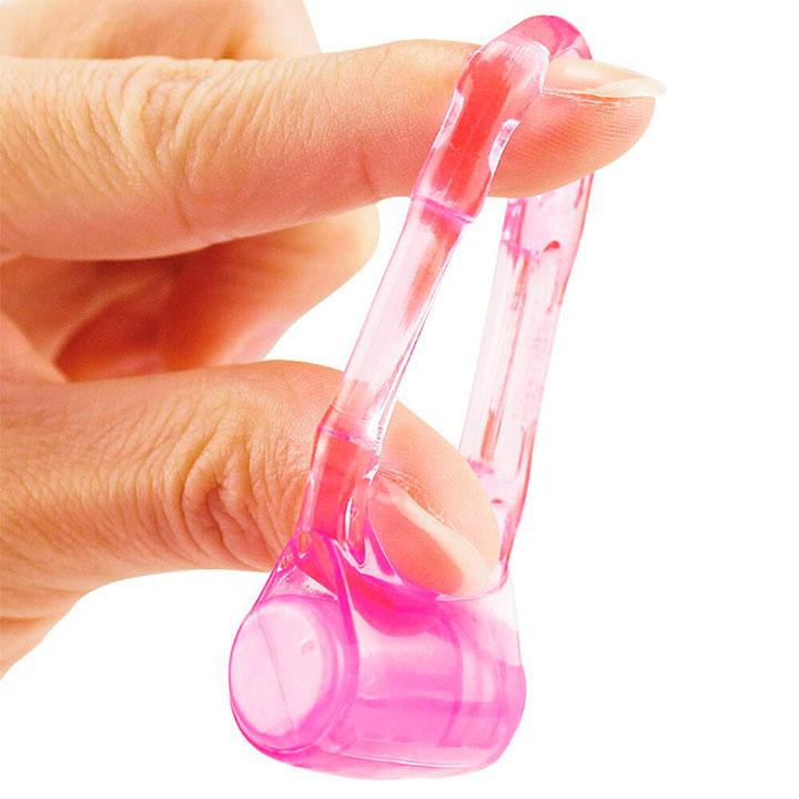 Эластичное эрекционное кольцо с вибрацией - Розовый Винница - изображение 2