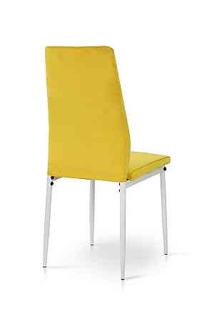 Стілець Річь, білий/велюр жовтий Київ