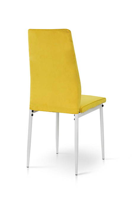 Стілець Річь, білий/велюр жовтий Київ - фото 5
