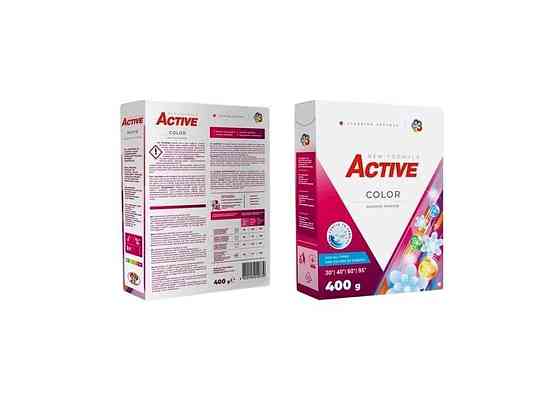 Стиральный порошок 400г Color с ароматом свежести ТМ ACTIVE Киев
