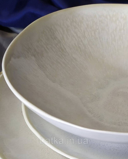 Салатник Olens 19,5х6,5 см "Кенія" кераміка біла для дому та ресторанів Київ - фото 4