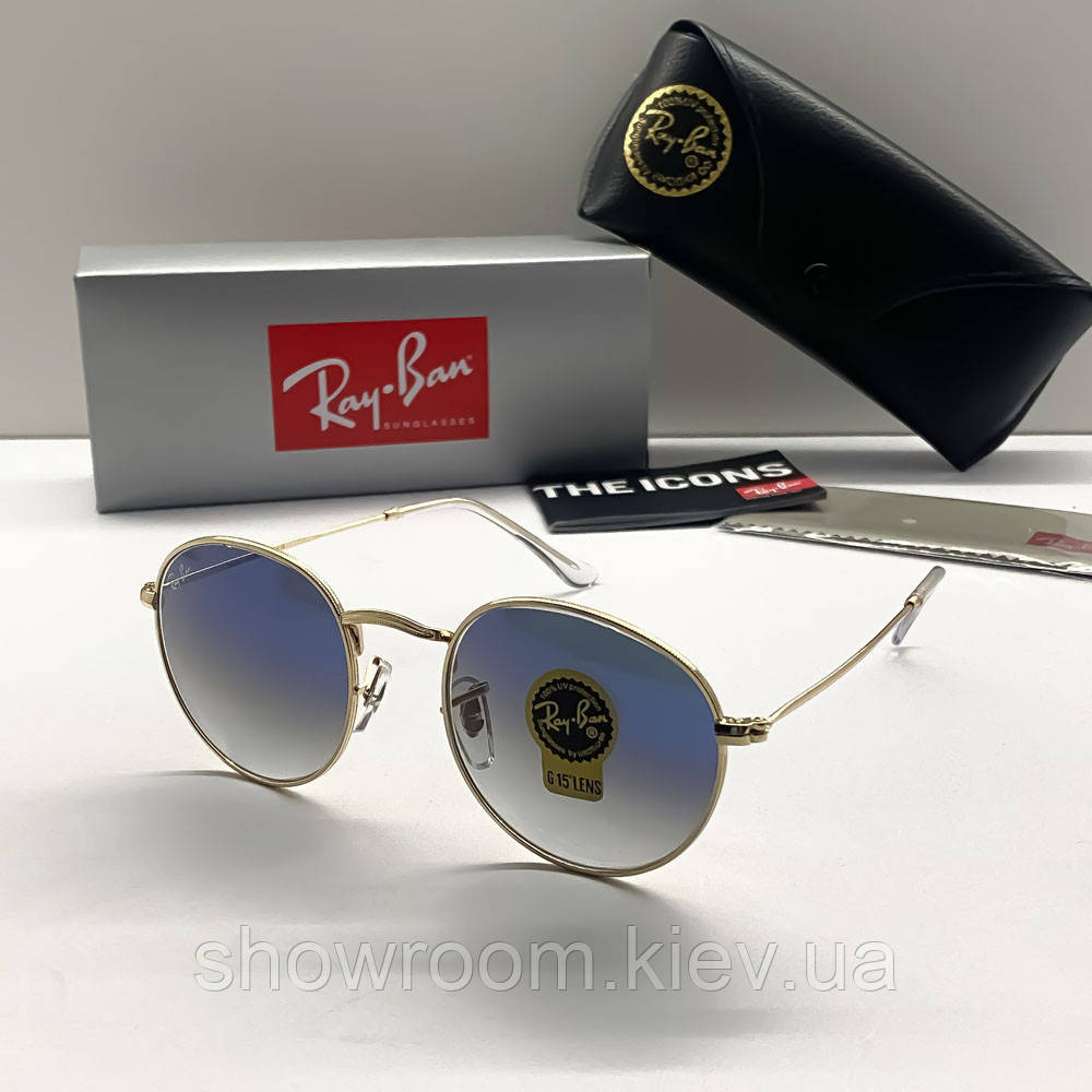 Жіночі сонцезахисні окуляри Ray ban round 3447-1 Київ - фото 1