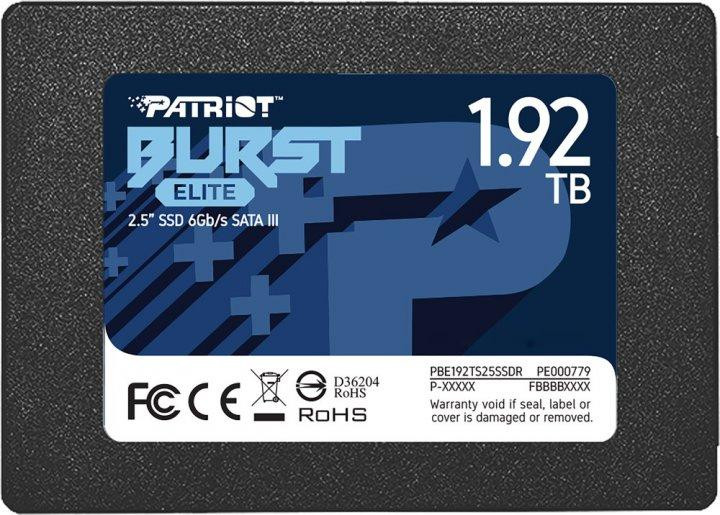 Накопичувач SSD Patriot Burst Elite 1920GB 2.5" 7mm SATAIII TLC 3D Київ - фото 4