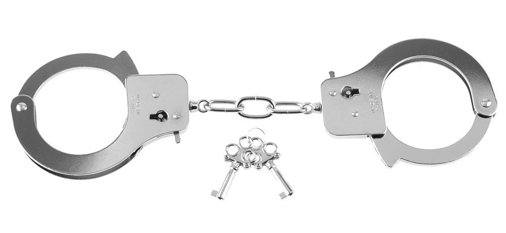 Елегантні наручники FFS Metal Handcuffs Silver Sex Aura Київ - фото 3
