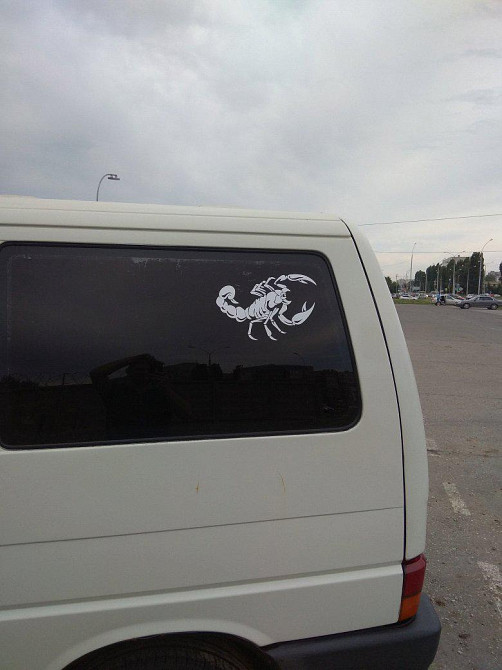 Наклейка на авто Скорпион Белый Киев - изображение 4