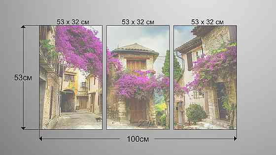 Модульна картина Місто Квіти Art-26_3А Київ