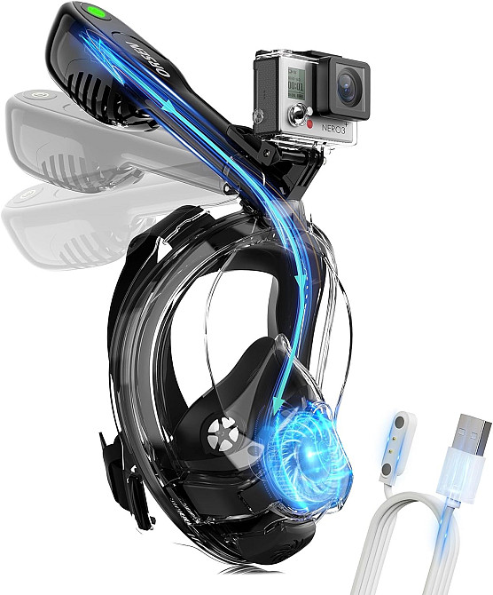 Повнолицева маска для підводного плавання ORSEN Луцьк - фото 2