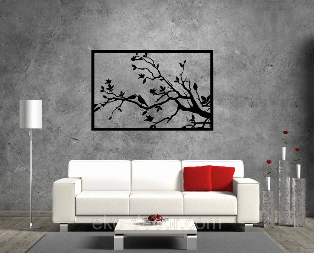 Декоративное настенное Панно «Весна» Декор на стену 90*59 см, Черный Киев - изображение 7