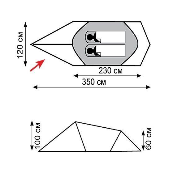 Палатка Tramp Bike 2 (V2) зеленая Киев - изображение 8