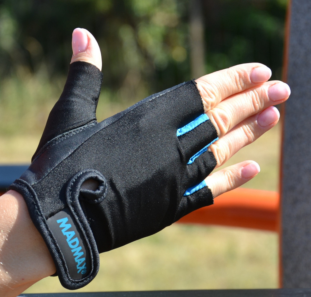Рукавички для фітнесу MadMax MFG-251 Rainbow Turquoise XS Луцк - изображение 4