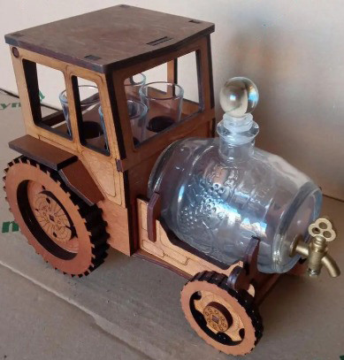 Міні бар «Трактор» із чарками та бочкою В-021 Київ - фото 1