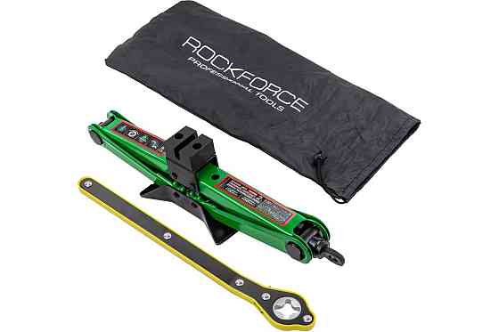 Домкрат механічний "Ромб" 2т (115-400 мм) у чохлі з тріскачковим ключем ROCKFORCE RF-10152A Одеса