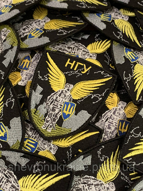 Шеврон Янгол НГУ (Форма щит. На липучці) Розмір 8x7см Київ - фото 2