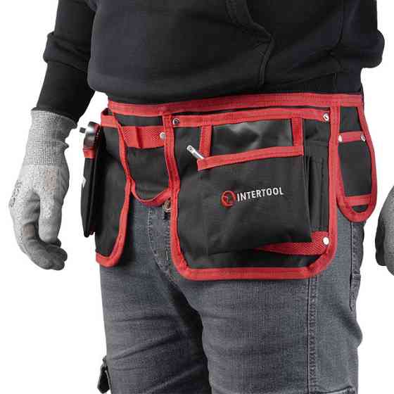 Сумка поясна слюсарно-будівельна, 11 кишень, поліестер INTERTOOL SP-1015 Киев