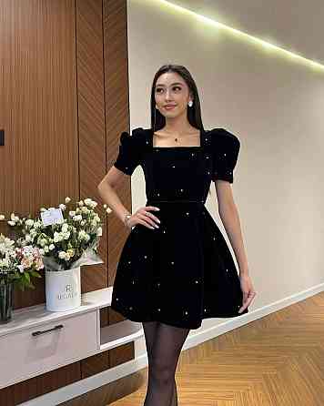 Женское нарядное изящное платье с камешками ¦оксамит со стразами 46/48 Одесса